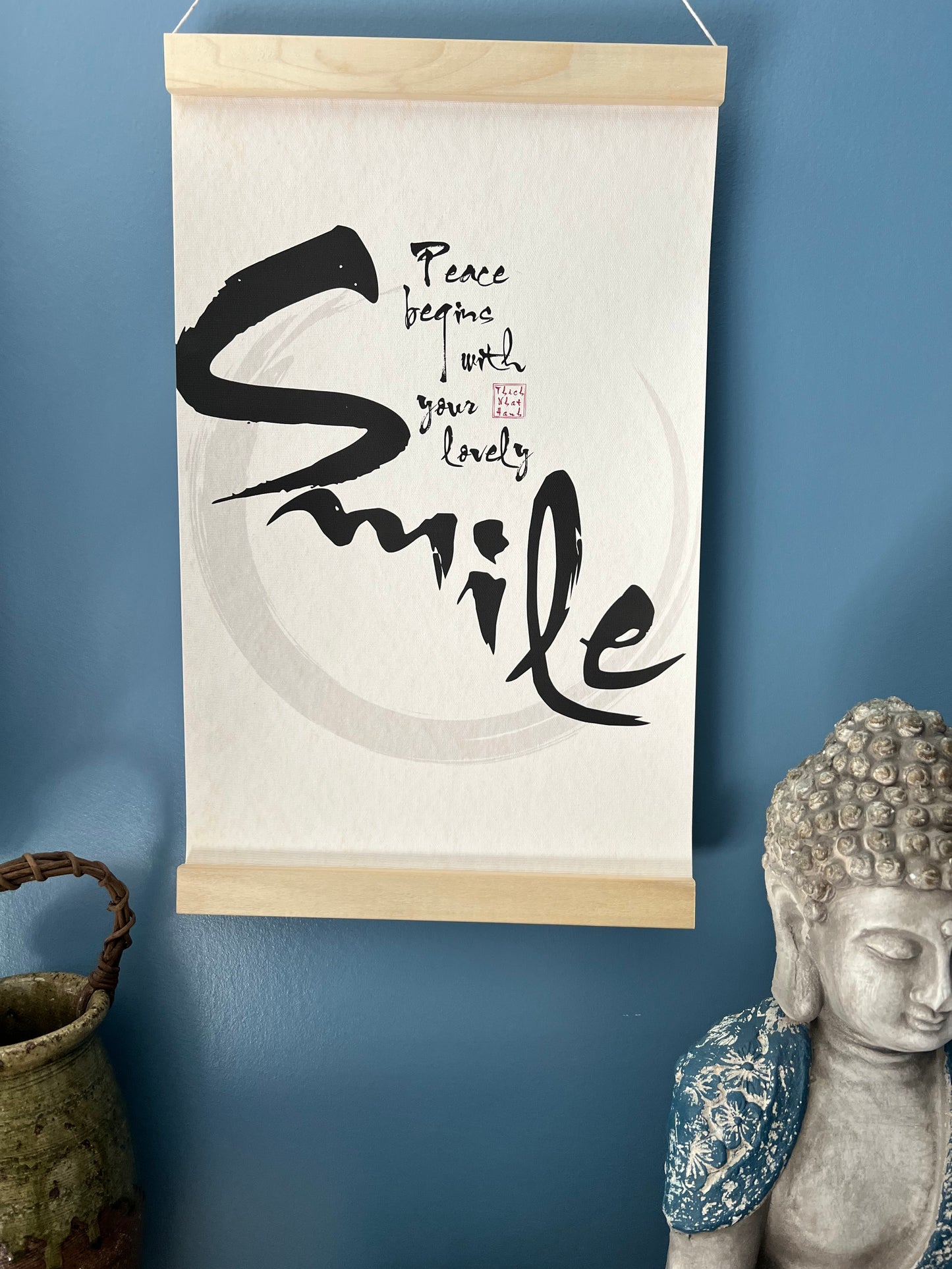 "SMILE" Hanging Canvas