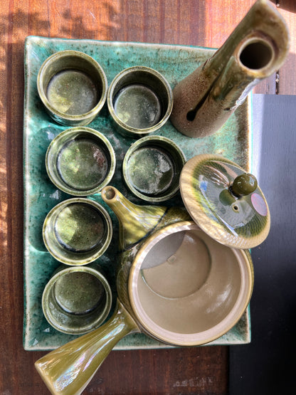 JAPANESE EMERAL TEA SET